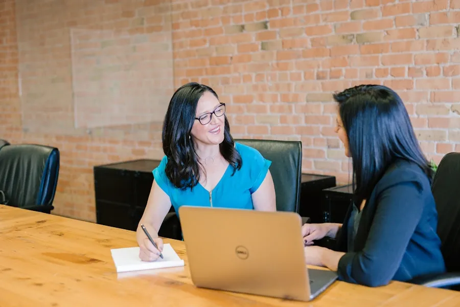 Illustration of a business accounts discussion